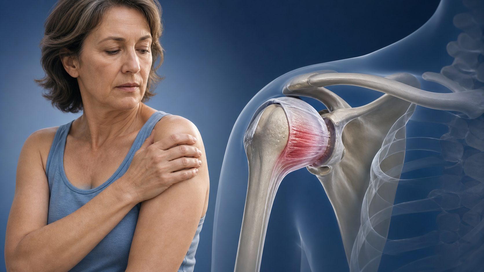 Frozen shoulder capsule and shoulder anatomy